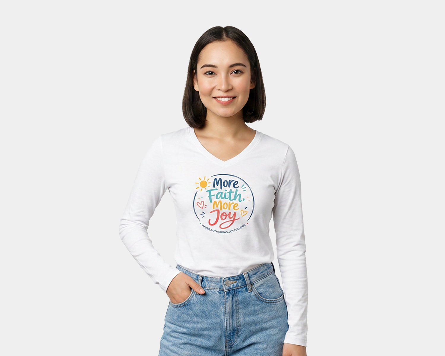 More Faith More Joy (White)